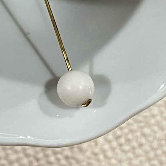 Lefton Christmas Bell Red Cardinal Holly White Ceramic Vintage - Picture 4 of 7